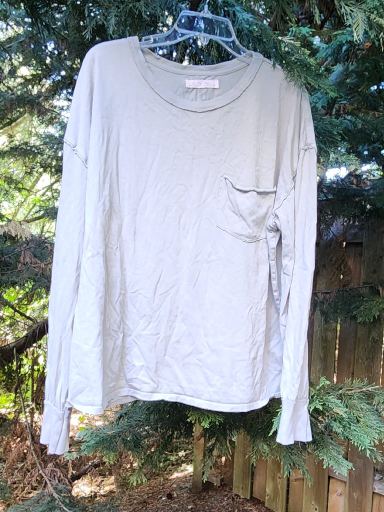 Guc We The Free Large Long Sleeve Olive Green Tshirt
